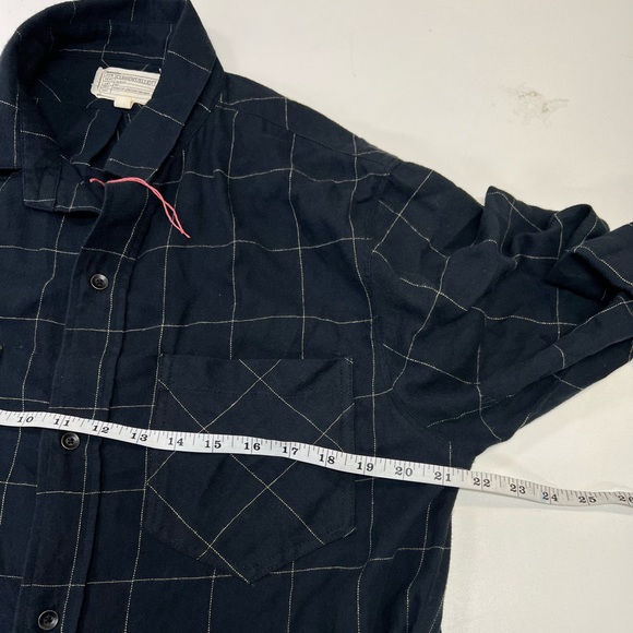 Current/Elliott The Twist Shirt Dress in Windowpane Plaid and Black New Size S - Picture 6 of 11